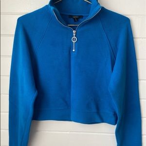 crop long sleeve sweatshirt